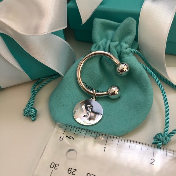 Tiffany & Co “J” Alphabet Key Ring - Picture 2 of 6